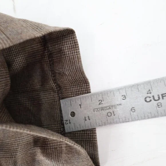 Zara Suit Mens 42 34x33 Single Breasted Two Button Straight Leg Two Piece Plaid